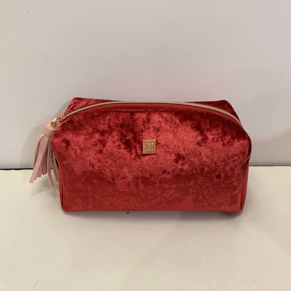 NWT Danielle creations red velvet make case/ bag